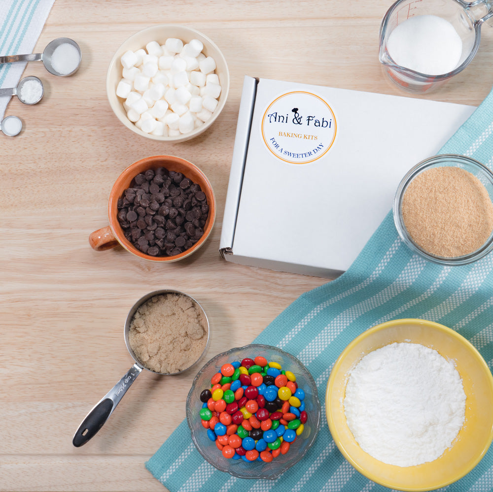 Ani & Fabi provides baking kits with pre-measured ingredients. Convenient, no-waste, hassle-free baking experience delivered from Windsor, Ontario.