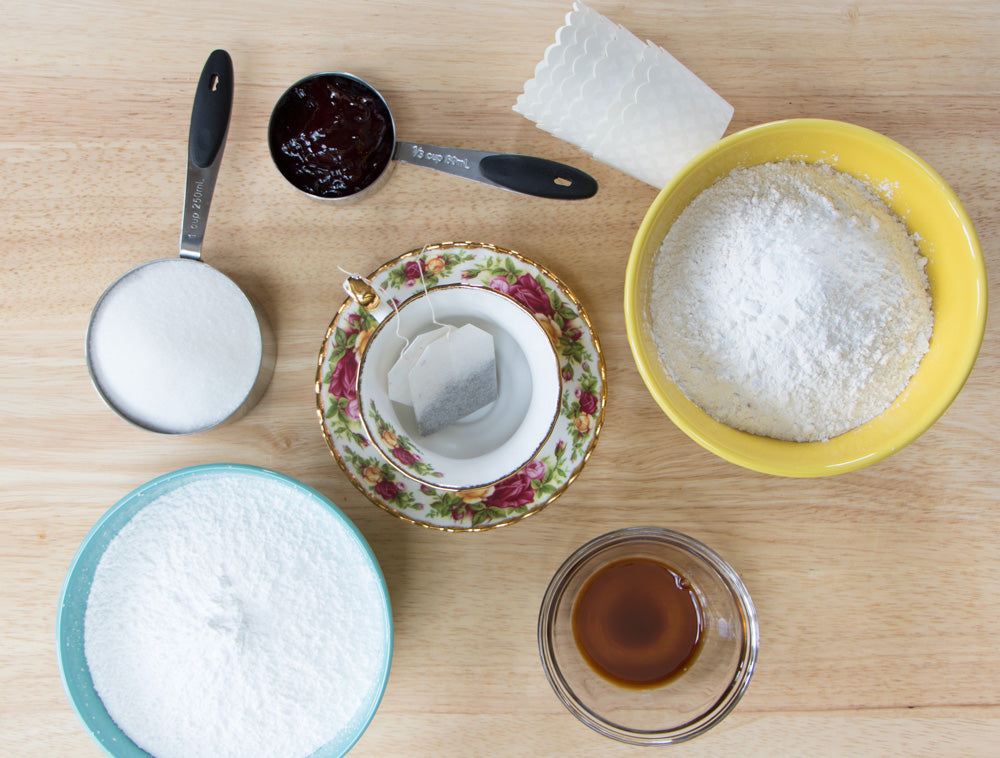 Earl Grey Raspberry Tea Cakes - Ani & Fabi: Canada's FIRST Baking Kits